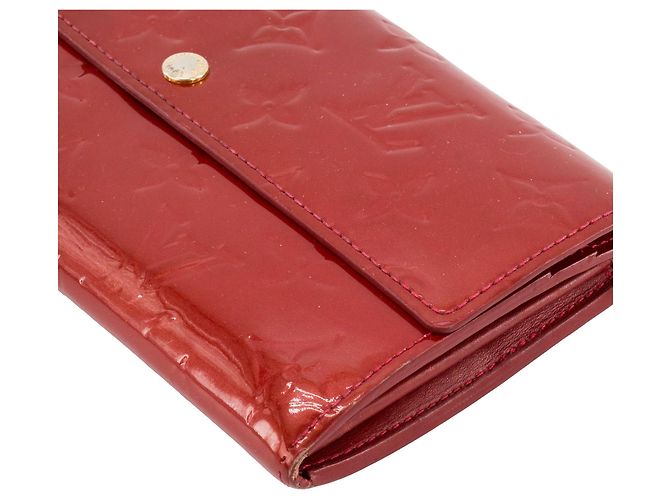LOUIS VUITTON - Cartera Sarah Louis Vuitton en cuero charol rojo Roja - vista 4