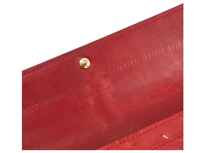 LOUIS VUITTON - Cartera Sarah Louis Vuitton en cuero charol rojo Roja - vista 8