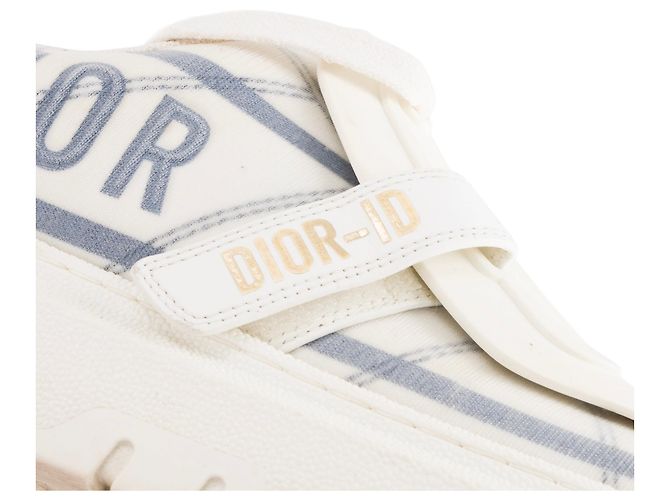 Autre Marque DIOR - Sneakers Dior-ID in tela bianca e grigia (T38) Bianco - vista 4
