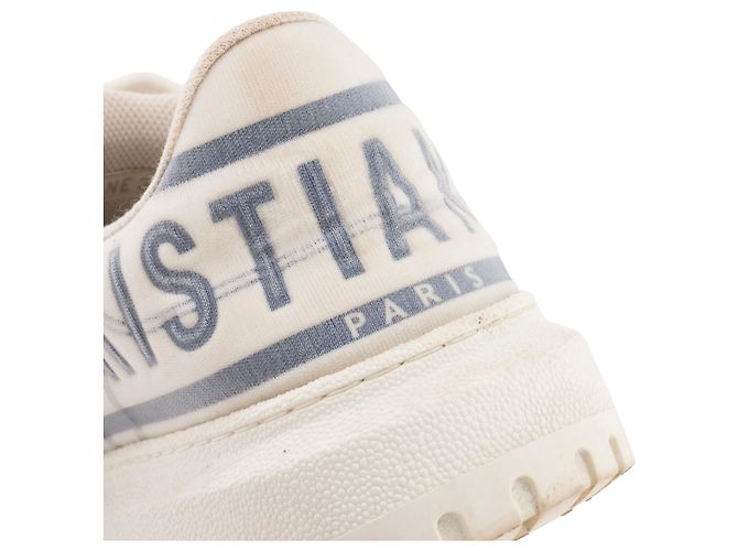 Autre Marque DIOR - Sneakers Dior-ID in tela bianca e grigia (T38) Bianco - vista 7