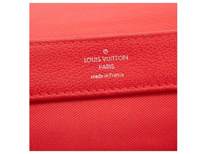 LOUIS VUITTON - Borsa a tracolla Louis Vuitton Lockme II BB in pelle grana rossa Rosso - vista 10