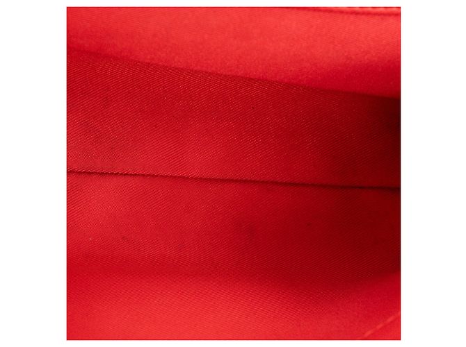 LOUIS VUITTON - Borsa a tracolla Louis Vuitton Lockme II BB in pelle grana rossa Rosso - vista 11