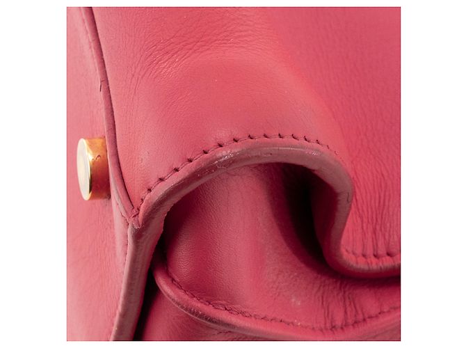 Autre Marque SAINT LAURENT - Saint Laurent Small Sac de Jour in pelle liscia rosa - vista 11