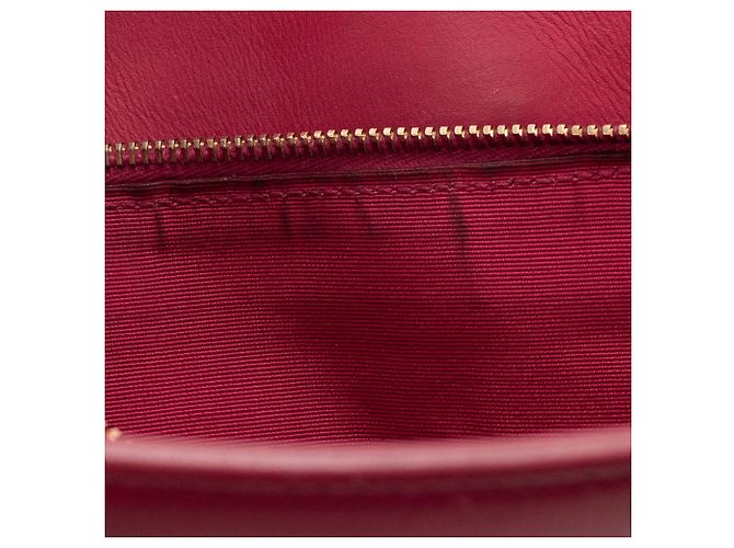 Autre Marque SAINT LAURENT - Saint Laurent Small Sac de Jour in pelle liscia rosa - vista 13