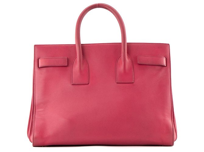 Autre Marque SAINT LAURENT - Saint Laurent Small Sac de Jour in pelle liscia rosa - vista 3