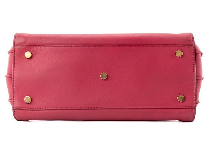 Autre Marque SAINT LAURENT - Saint Laurent Small Sac de Jour in pelle liscia rosa - vista 4