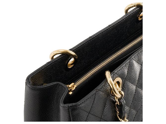 CHANEL - Borsa tote GST modello piccolo Chanel in pelle caviar nera Nero - vista 6
