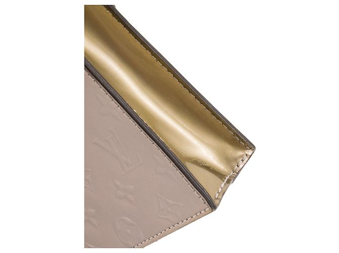 LOUIS VUITTON - Borsa a tracolla Cabas Plat PM Louis Vuitton in pelle verniciata silver e gold edizione limitata D'oro - vista 5
