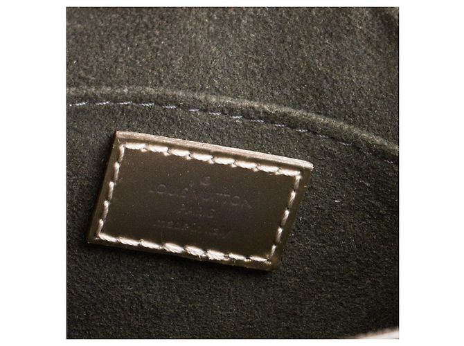LOUIS VUITTON - Borsa a tracolla Cabas Plat PM Louis Vuitton in pelle verniciata silver e gold edizione limitata D'oro - vista 7