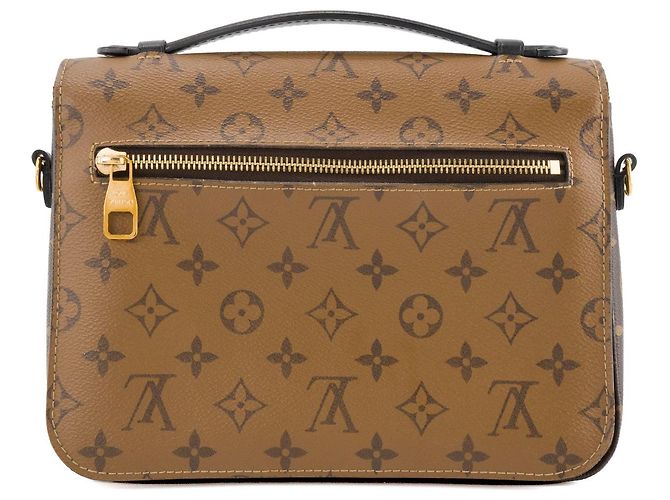 LOUIS VUITTON - Borsa a tracolla Métis in canvas rivestito monogram reverse Marrone - vista 3