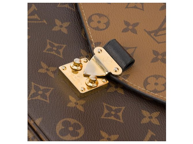 LOUIS VUITTON - Borsa a tracolla Métis in canvas rivestito monogram reverse Marrone - vista 5