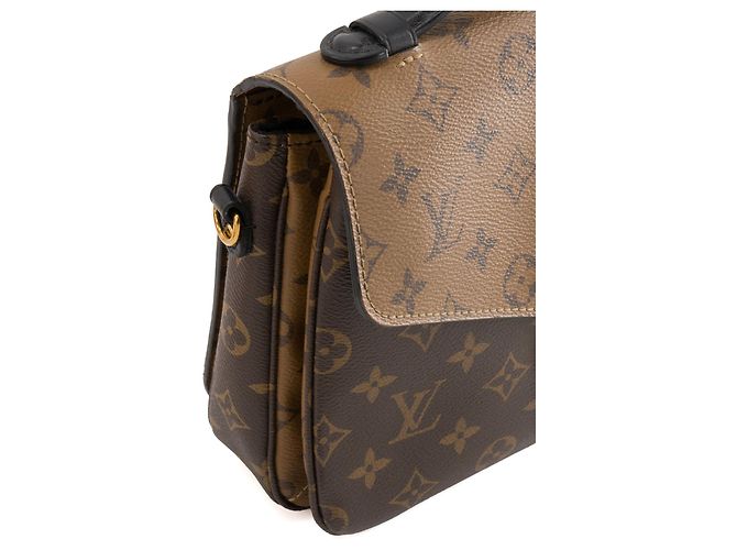 LOUIS VUITTON - Borsa a tracolla Métis in canvas rivestito monogram reverse Marrone - vista 7