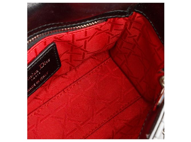 Autre Marque DIOR - Borsa a tracolla Lady Dior mini in pelle cannage nera Nero - vista 9