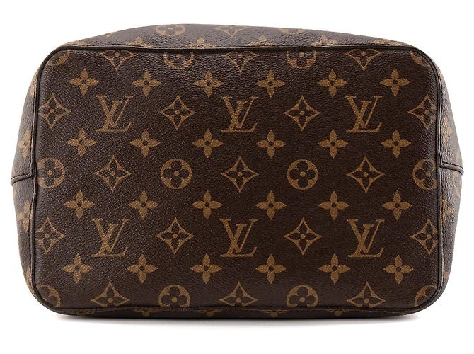 LOUIS VUITTON - Bolsa de ombro Louis Vuitton NéoNoé em tela revestida monogramada e couro rosa Marrom - vista 4