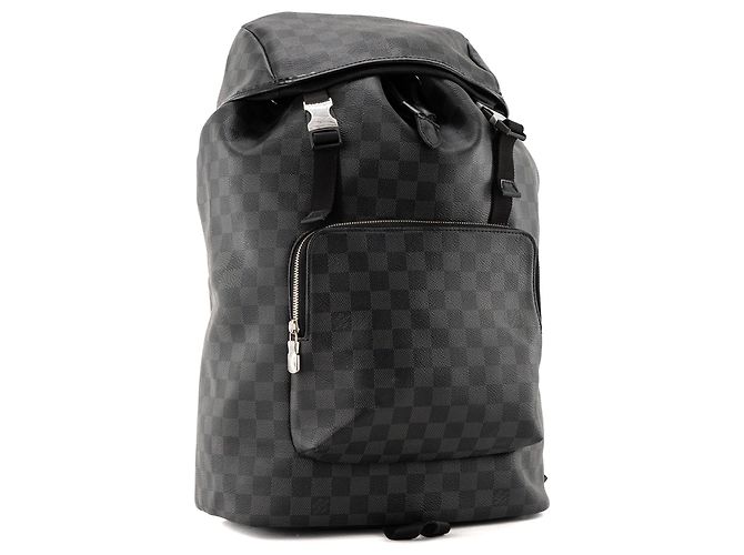 LOUIS VUITTON - Sac à dos Zack Louis Vuitton en toile damier graphite Noir - vue 2