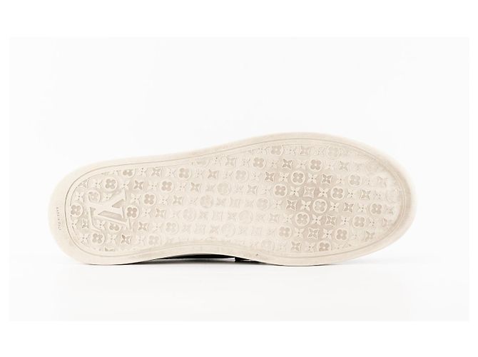 LOUIS VUITTON - Mocasines LV Resort Louis Vuitton en cuero granulado marrón (T42,5) Castaño - vista 3