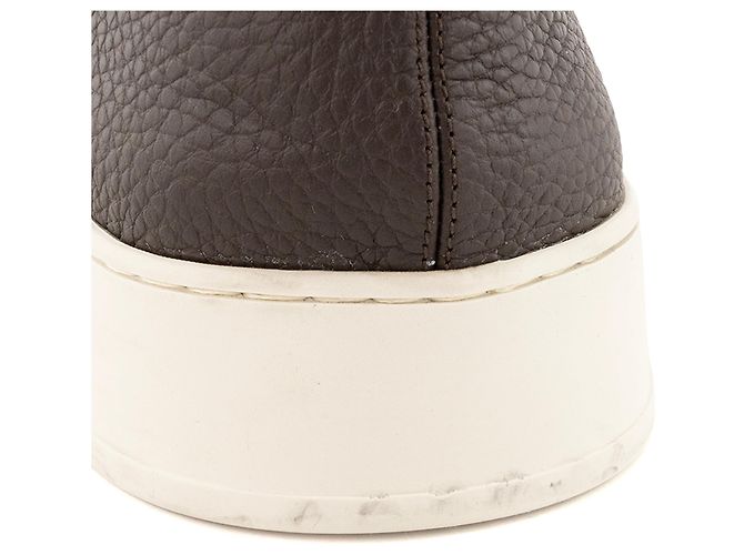 LOUIS VUITTON - Mocasines LV Resort Louis Vuitton en cuero granulado marrón (T42,5) Castaño - vista 5