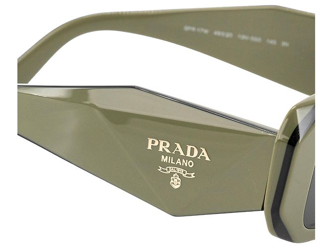PRADA - Occhiali da sole Prada in acetato kaki Cachi - vista 3