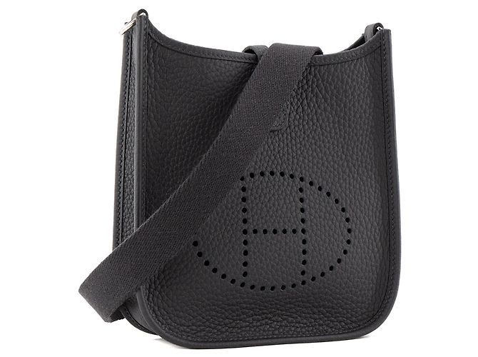 HERMÈS - Borsa a tracolla Evelyne 16 Hermès in pelle clémence caban Blu navy - vista 2