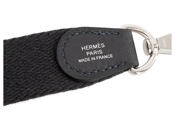 HERMÈS - Borsa a tracolla Evelyne 16 Hermès in pelle clémence caban Blu navy - vista 5