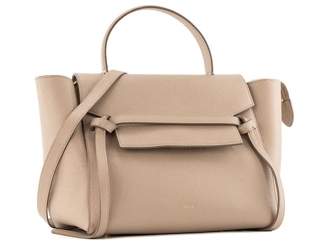 Céline CELINE - Borsa a tracolla Belt Celine in pelle grana beige - vista 2