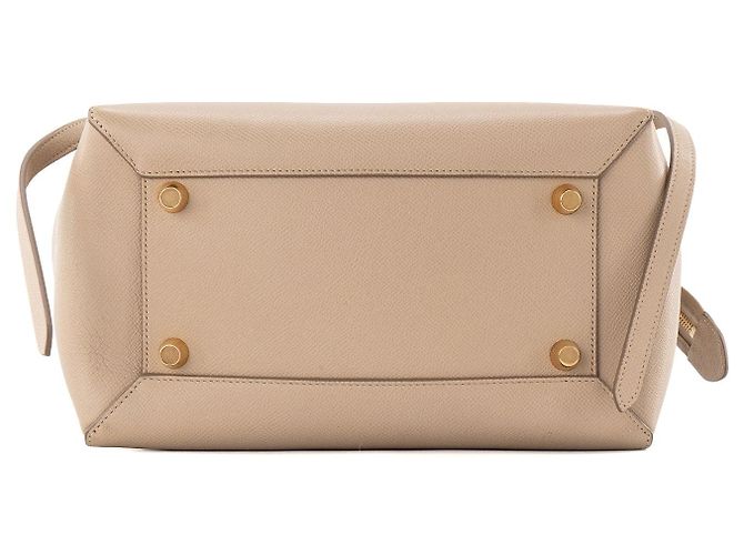 Céline CELINE - Borsa a tracolla Belt Celine in pelle grana beige - vista 4