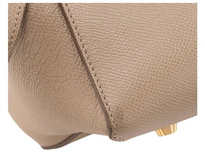 Céline CELINE - Borsa a tracolla Belt Celine in pelle grana beige - vista 5