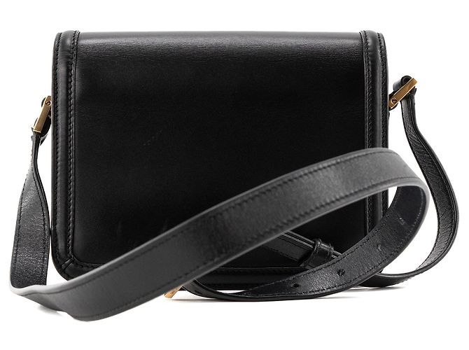 Autre Marque SAINT LAURENT - Borsa a tracolla Solferino small Saint Laurent in pelle liscia nera Nero - vista 3