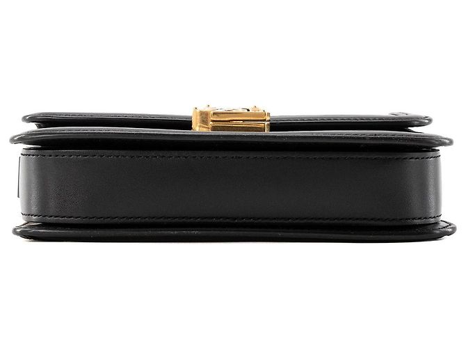 Autre Marque SAINT LAURENT - Borsa a tracolla Solferino small Saint Laurent in pelle liscia nera Nero - vista 4