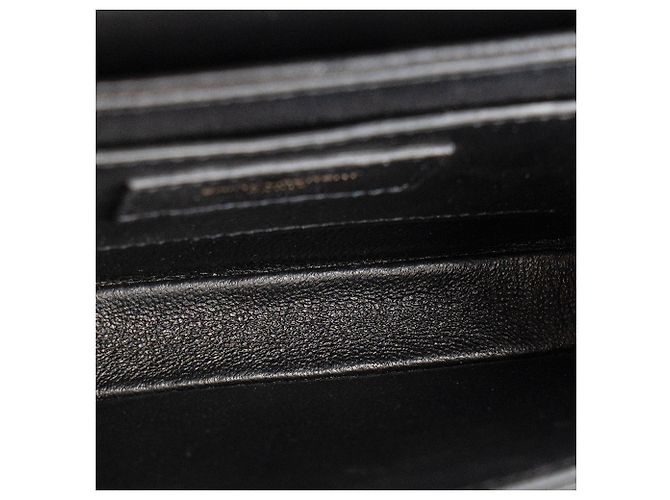Autre Marque SAINT LAURENT - Borsa a tracolla Solferino small Saint Laurent in pelle liscia nera Nero - vista 7