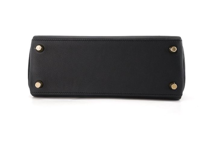 HERMÈS - Borsa a tracolla Hermès Kelly 25 in pelle di vitello swift nera HSS Nero - vista 4