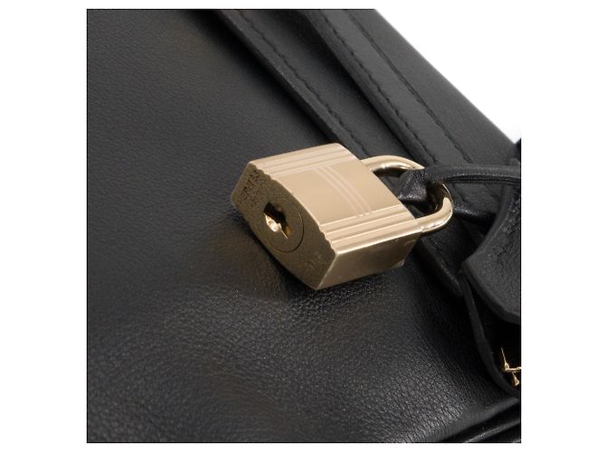 HERMÈS - Borsa a tracolla Hermès Kelly 25 in pelle di vitello swift nera HSS Nero - vista 7