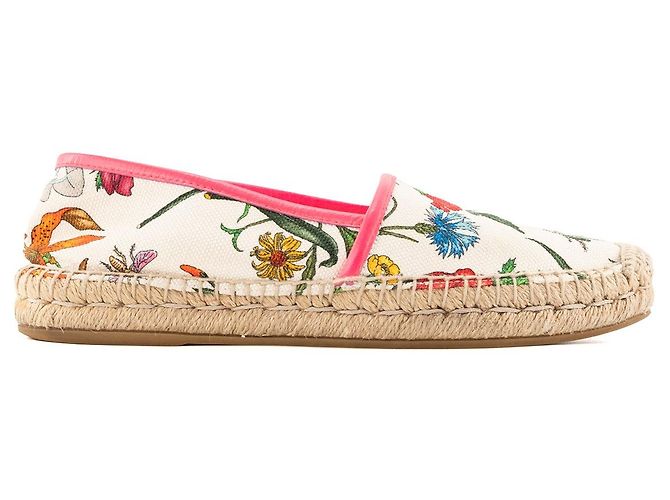 GUCCI - Espadrillas Flora Gucci in tela multicolore (T36) - vista 2