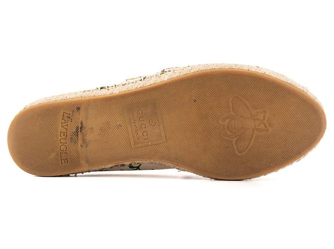 GUCCI - Espadrillas Flora Gucci in tela multicolore (T36) - vista 3