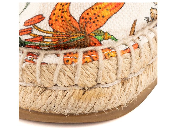 GUCCI - Espadrillas Flora Gucci in tela multicolore (T36) - vista 4