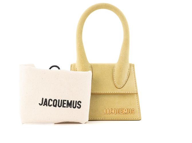 JACQUEMUS - Borsa a mano Jacquemus Chiquito in camoscio verde - vista 8