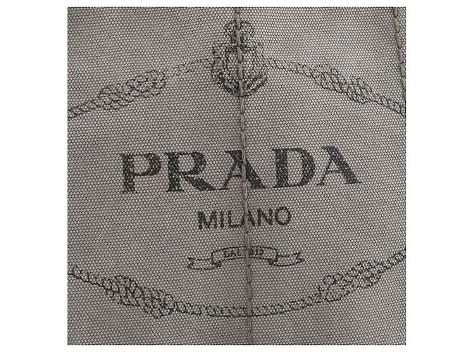 PRADA - Bolso Tote Prada Canapa PM en denim gris - vista 5