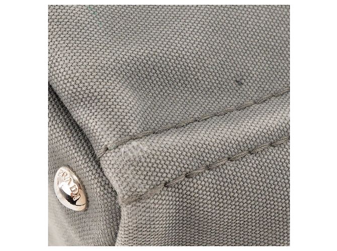 PRADA - Bolso Tote Prada Canapa PM en denim gris - vista 7