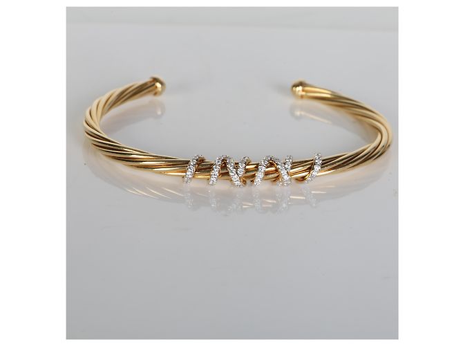 Bracciale Helena David Yurman in oro giallo e diamanti - vista 5