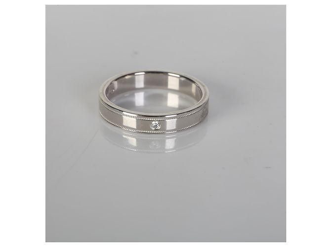 Tiffany & Co. Fascia Double Milgrain in Platino e Diamanti - vista 6