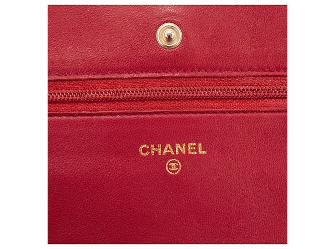 CHANEL - Borsa a tracolla Wallet on Chain Classic/Timeless Chanel in pelle liscia rosa - vista 8