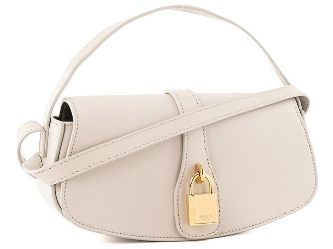 Céline CELINE - Tabou Celine Schultertasche aus beigem Glattleder - Ansicht 2