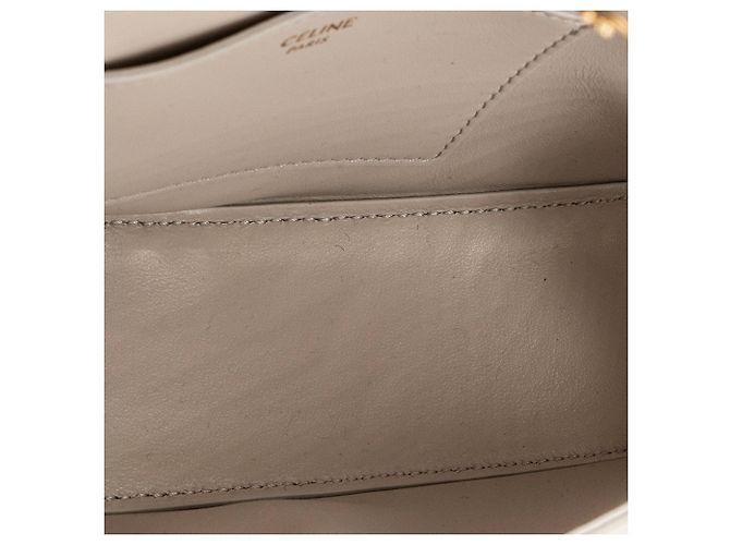 Céline CELINE - Tabou Celine Schultertasche aus beigem Glattleder - Ansicht 7