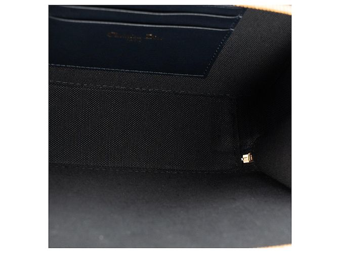 Autre Marque DIOR - Borsa a tracolla 30 Montaigne Pouch Dior in tela Dior Oblique blu navy e beige - vista 7