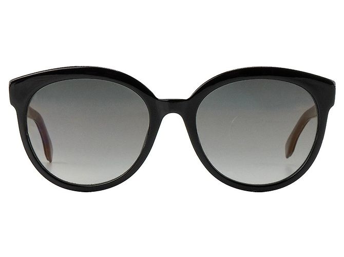 FENDI - Occhiali da sole Fendi in acetato nero e grigio Marrone - vista 2