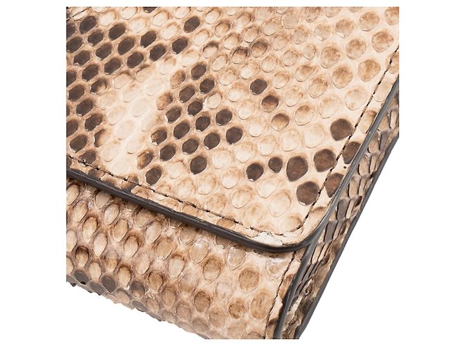 LOUIS VUITTON - Louis Vuitton Twist Wallet On Chain Schultertasche aus braunem Python-Exotenleder - Ansicht 6