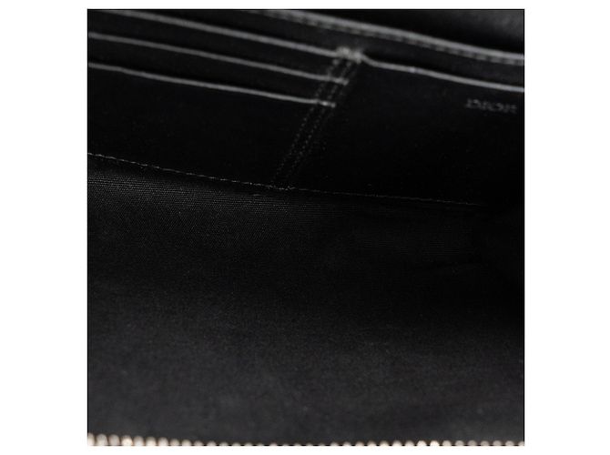 DIOR - Borsa a tracolla Messenger CD Diamonds Dior in tela rivestita nero e grigio - vista 7