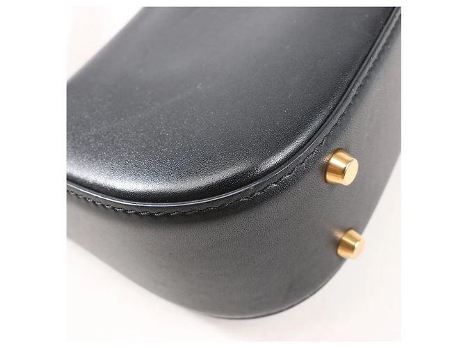Borsa a tracolla in pelle VLogo Valentino Garavani in Black Nero - vista 12