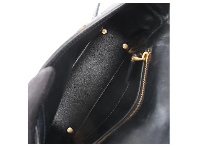 Borsa a tracolla in pelle VLogo Valentino Garavani in Black Nero - vista 15