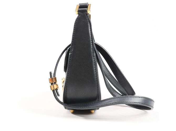 Borsa a tracolla in pelle VLogo Valentino Garavani in Black Nero - vista 3